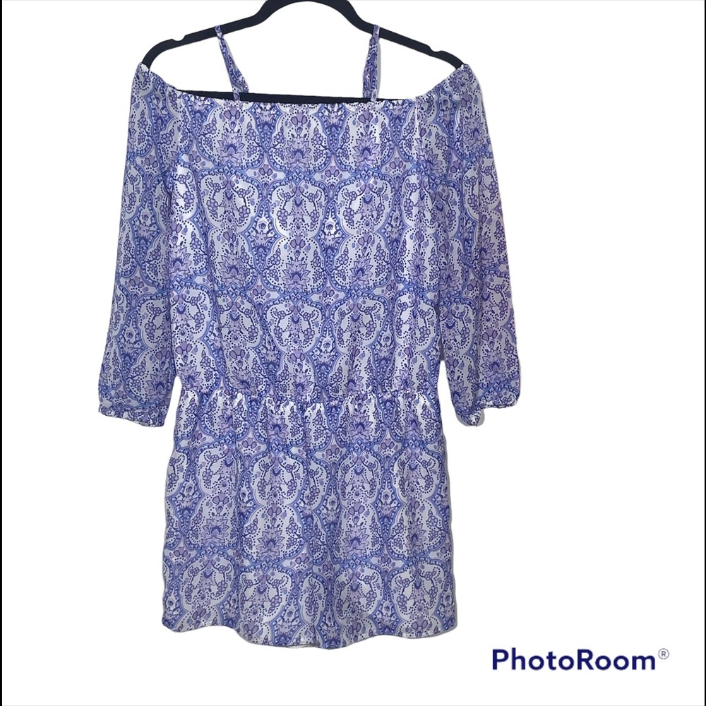 The Children's PLACE purple/Blue Cold Shoulder Romper XXL NW/OT - Picture 1 of 10